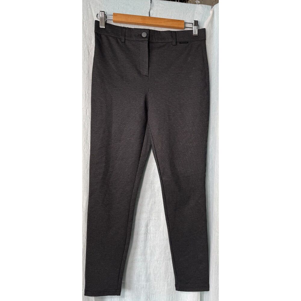 Mario Serrani Italy Houndstooth Comfort Stretch Slim Ankle Pants